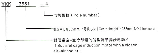 YKK系列(H355-1000)高压YKS5001-2三相异步电机西安泰富西玛电机型号说明